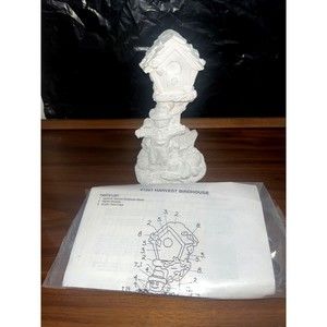 Creative Crafts Ready to Paint Harvest Birdhouse Scarecrow 41201